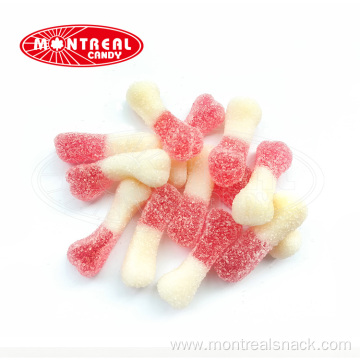 oem bone shape sugar coated gummy sour candies